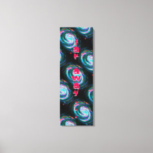 Impressão Em Tela Galáxias Espirais Verdes Longe no Espaço