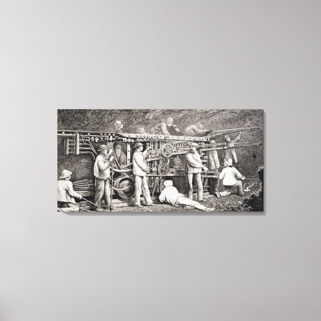 Impressão Em Tela Galeria Avançada do Lado Francês da Lua (Frente)