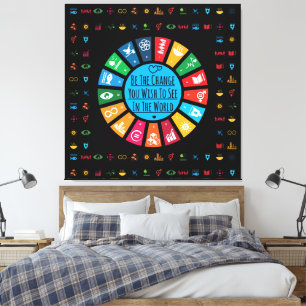 Impressão Em Tela Galeria de Arte de Parede Moderna Elegante Arte Ca