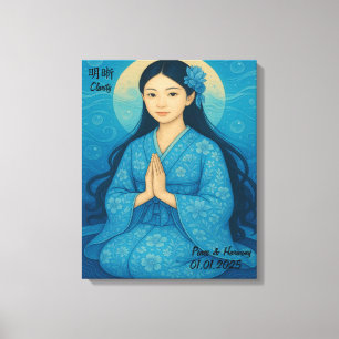 Impressão Em Tela Galeria de Meditação de Zen Estética Personalizada