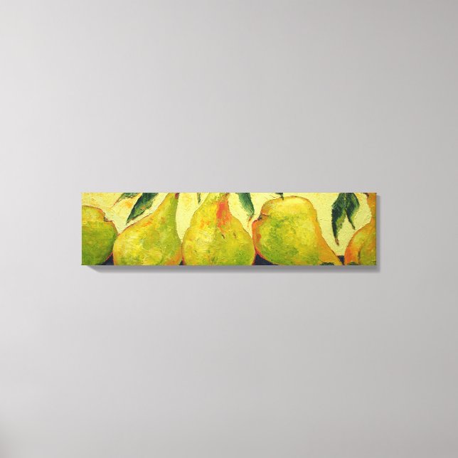 Impressão Em Tela Galeria de Peras Verdes Moldar Tela de Impressão (Frente)