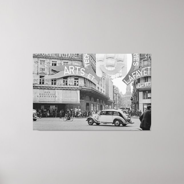 Impressão Em Tela Galeries Lafayette Paris Haussmann 1940 Fotografia (Frente)