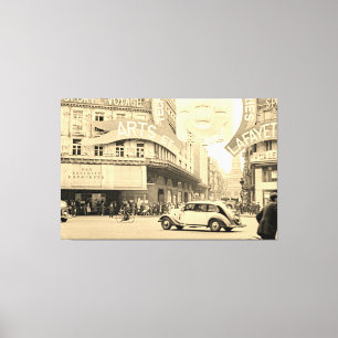 Impressão Em Tela Galeries Lafayette Paris Haussmann 1940 Fotografia