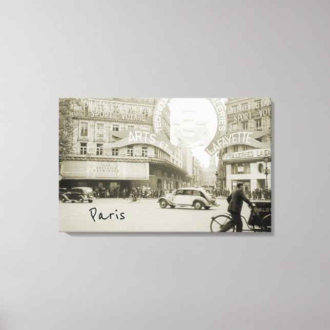 Impressão Em Tela Galeries Lafayette Paris Haussmann 1940 Fotografia (Frente)