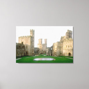 Impressão Em Tela Gales, castelo de Caernarfon, um dos