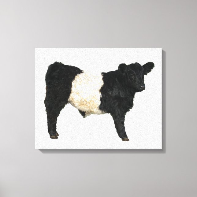 Impressão Em Tela Galloway Steer Cutout Beltie Gift, Belgeous Beltie (Frente)