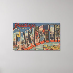 Impressão Em Tela Galveston, Texas - Cena Grande 2