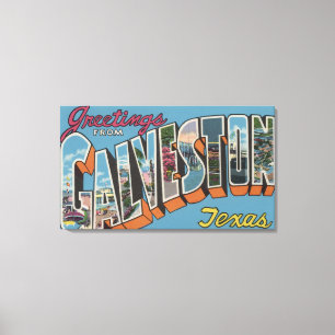 Impressão Em Tela Galveston, Texas - grandes cenas da letra