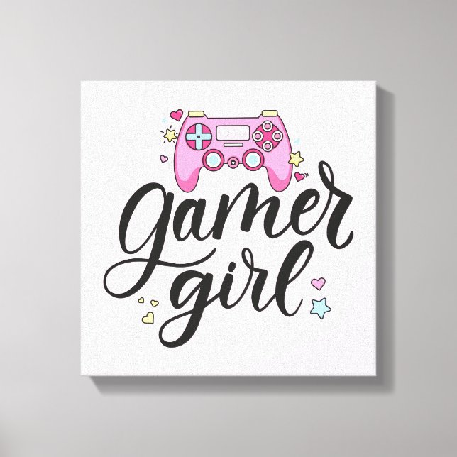 Impressão Em Tela Gamer Girl (Frente)