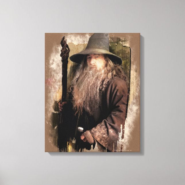 Impressão Em Tela Gandalf com Funcionarios (Frente)