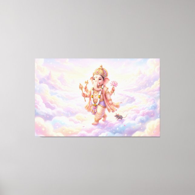 Impressão Em Tela Ganesha (Frente)