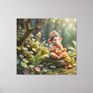Impressão Em Tela Ganesha