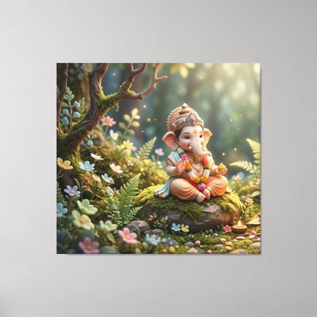 Impressão Em Tela Ganesha (Frente)