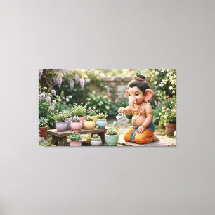 Impressão Em Tela Ganesha