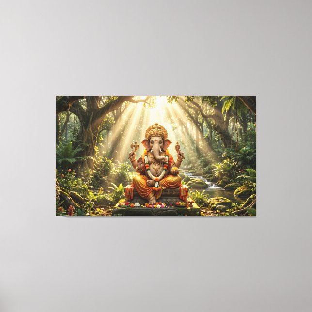 Impressão Em Tela Ganesha (Frente)