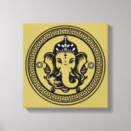 Impressão Em Tela Ganesha Themed Hindu Art Print