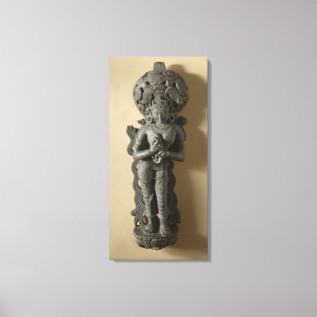 Impressão Em Tela Ganga, deusa que personifica o sagrado rio Ga (Frente)