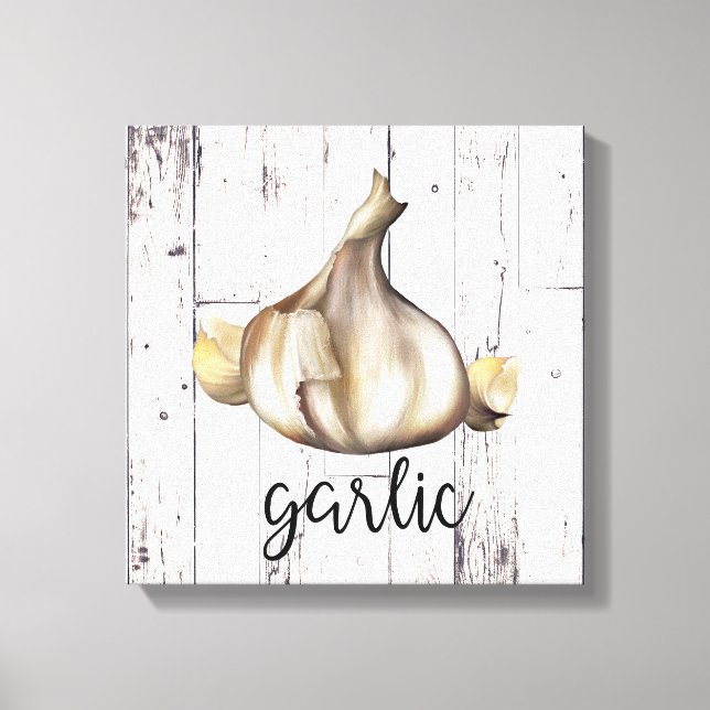 Impressão Em Tela GARLIC SPICE White Wood Rushouse Kitchen (Frente)