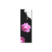 Garota com brinco de pérola bonito rosa rosa flora