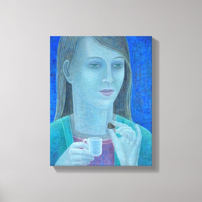 Impressão Em Tela Garota com Chocolate 2011 (Frente)