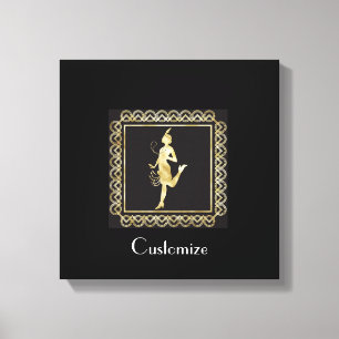 Impressão Em Tela Garota Flapper de 1920 Thunder_Cove