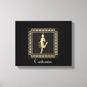 Impressão Em Tela Garota Flapper de 1920 Thunder_Cove