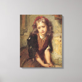 Impressão Em Tela Garota Triste e o Pintassilgo Morto (Lembrança de 