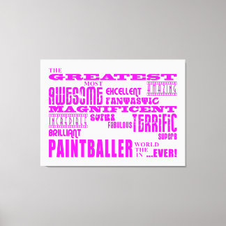 Impressão Em Tela Garotas Paintballers : Rosa Greatest Paintballer