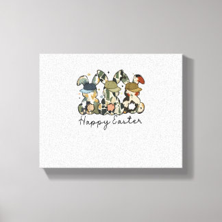 Impressão Em Tela Garoto Coelho Coelho Duck Camo Camuflage Boné de B