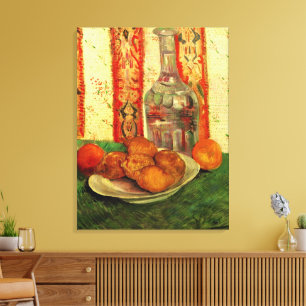 Impressão Em Tela Garrafa e Limões em Natureza Morta por Vincent van