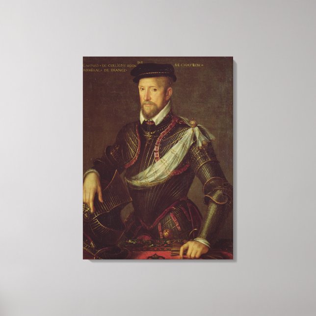 Impressão Em Tela Gaspard II do Almirante Coligny da França (Frente)