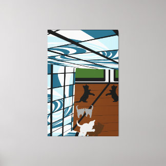 Impressão Em Tela Gatinhos no Play