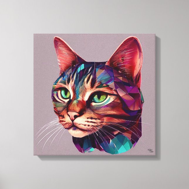 Impressão Em Tela Gato (Frente)