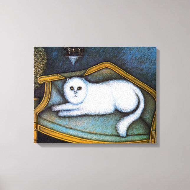 Impressão Em Tela Gato Angora, Morris Hirshfield (Frente)