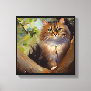 Impressão Em Tela Gato de Chipre