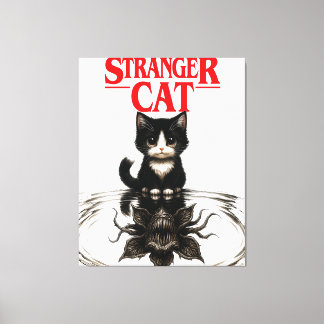 Impressão Em Tela gato estranho