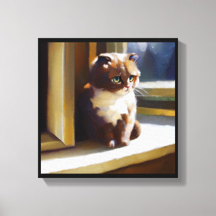 Impressão Em Tela Gato Foldex