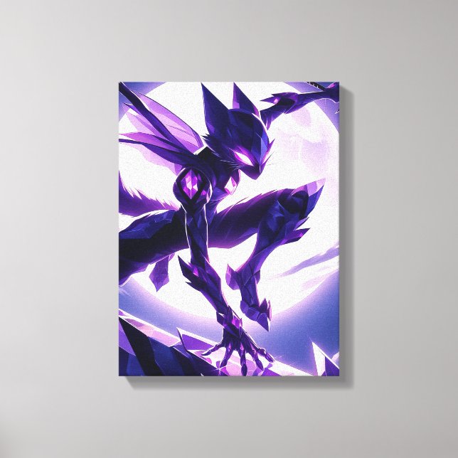 Impressão Em Tela Gato Lunar Blade (Frente)