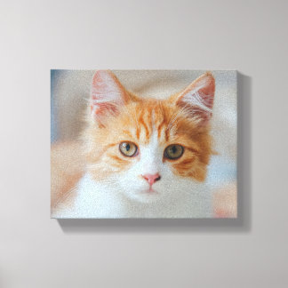 Impressão Em Tela Gato marrom | Zazzle_Growth.