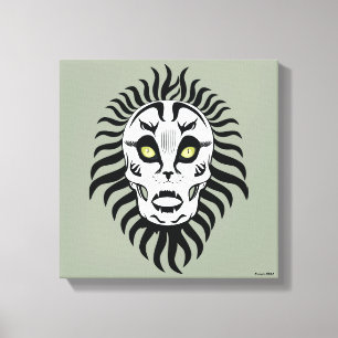 Impressão Em Tela Gato Parecido Crânio Projetado Arte Original