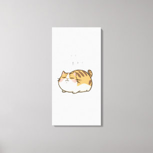 Impressão Em Tela Gato Preguiçoso Engraçado - Farei Isso Amanhã