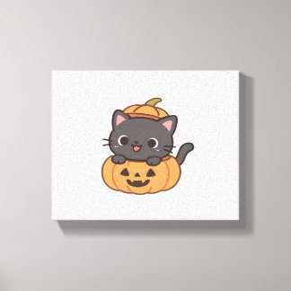 Impressão Em Tela Gato Preto Jogado Escaindo da Camisa de Bompkin -