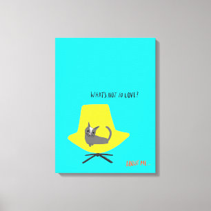 Impressão Em Tela Gatos de Mod - O que não é para amar?