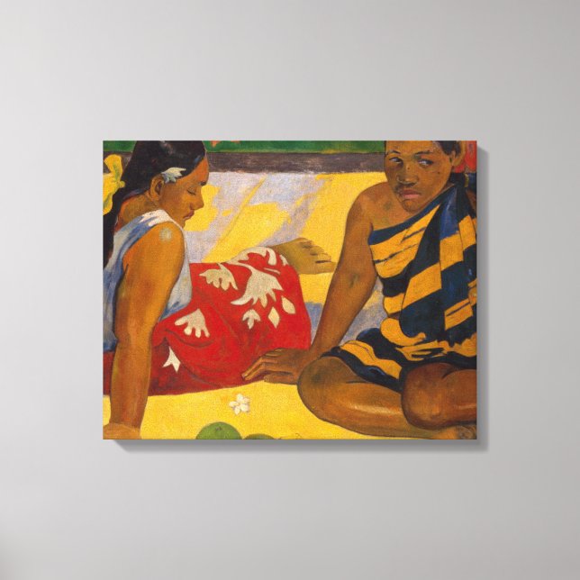 Impressão Em Tela Gauguin French Polynesia Tahiti Women Painting (Frente)