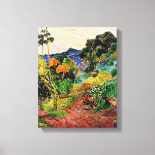 Impressão Em Tela Gauguin - Paisagem Martinica, pintura famosa,