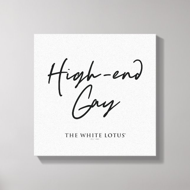 Impressão Em Tela Gay high-end - O Lotus Branco (Frente)