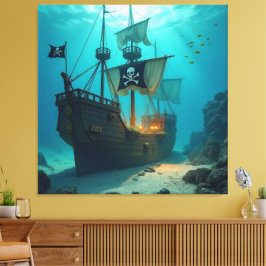 Impressão Em Tela Geisterschiff der Piraten  