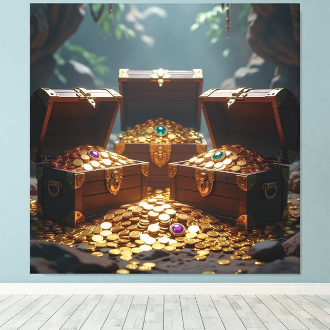 Impressão Em Tela Geisterschiff der Piraten   (Insitu(piso de madeira))