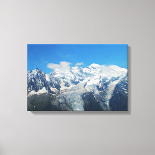 Impressão Em Tela Geleiras no Mont Blanc