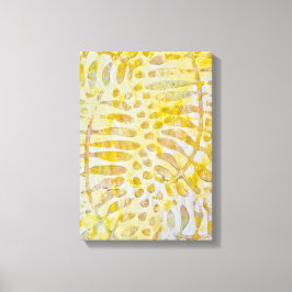 Impressão Em Tela Gelli Folhas de Ouro Impresso